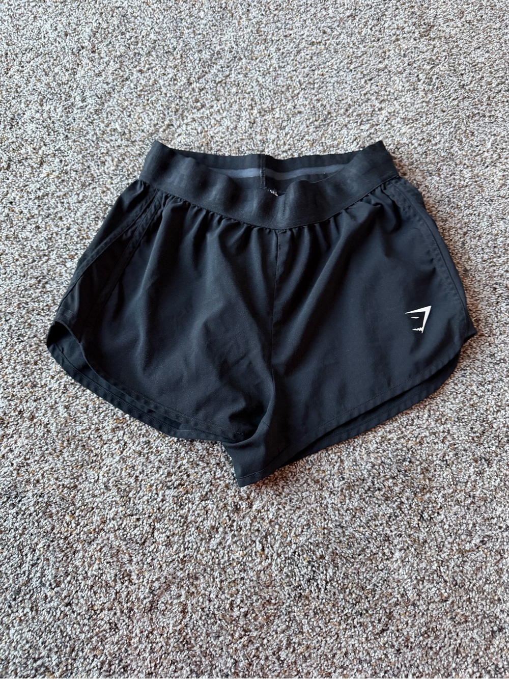 Gymshark Women's Small Black Running Training Shorts Old Logo